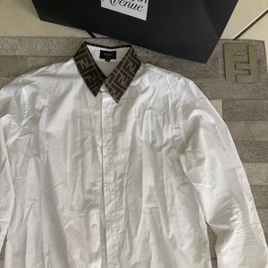 Fendi white dress shirt